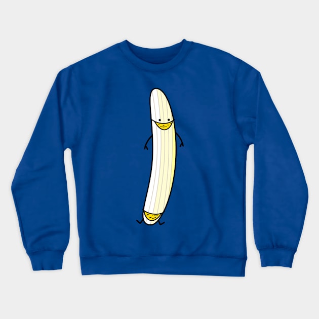 Funny banana with face mask Crewneck Sweatshirt by spontania